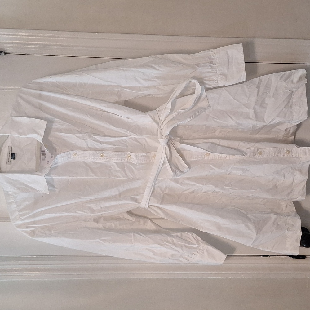 American Eagle Outfitters White Shirt Dress Size Medium